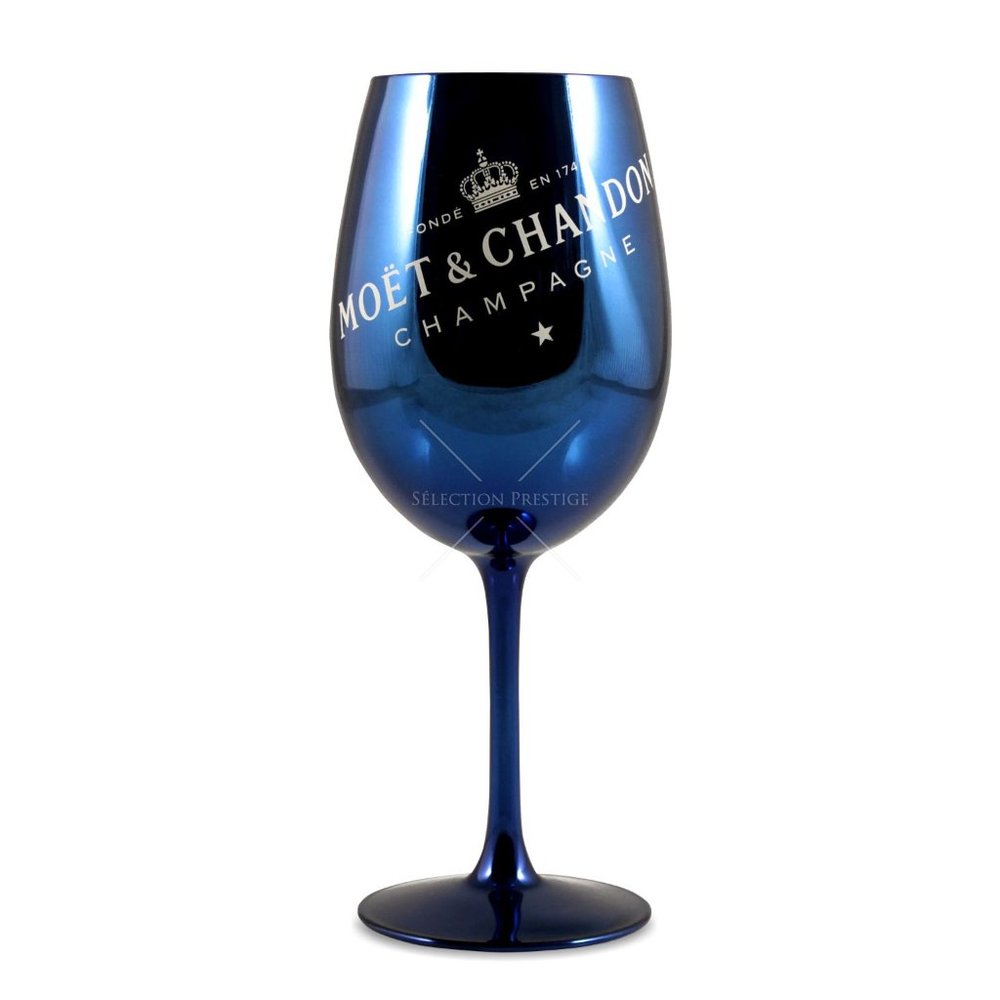Moet Chandon Imperial Navy Blue Glass New